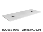 Receveur de douche, sur mesure : Largeur 160 à 210 cm x l. 70 à 100 cm. Bac à douche en résine anti glissant, finition misse, 10 couleurs, Livraison offerte